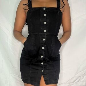 Divided Charcoal Denim Dress